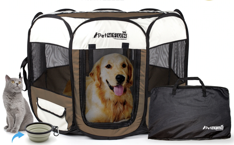 Pet4Fun 攜帶型寵物圍欄 1