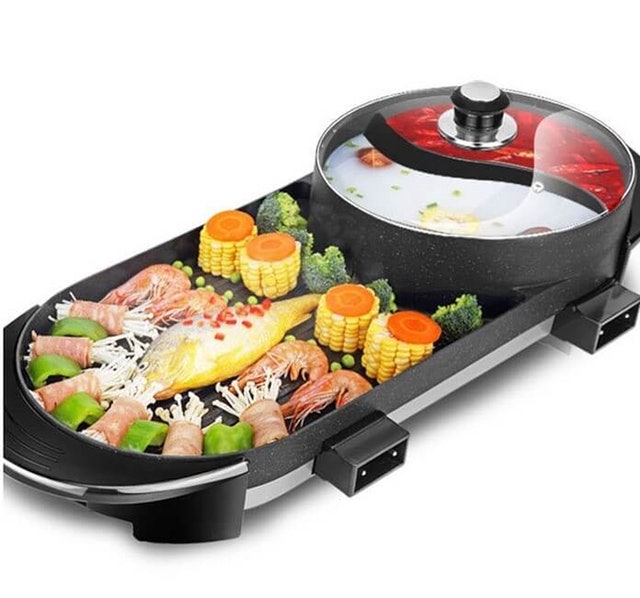 燒烤BBQ兩用鴛鴦鍋 1