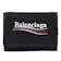 Balenciaga 巴黎世家 經典Explorer系列 品牌字母LOGO尼龍魔鬼氈三摺短夾 1