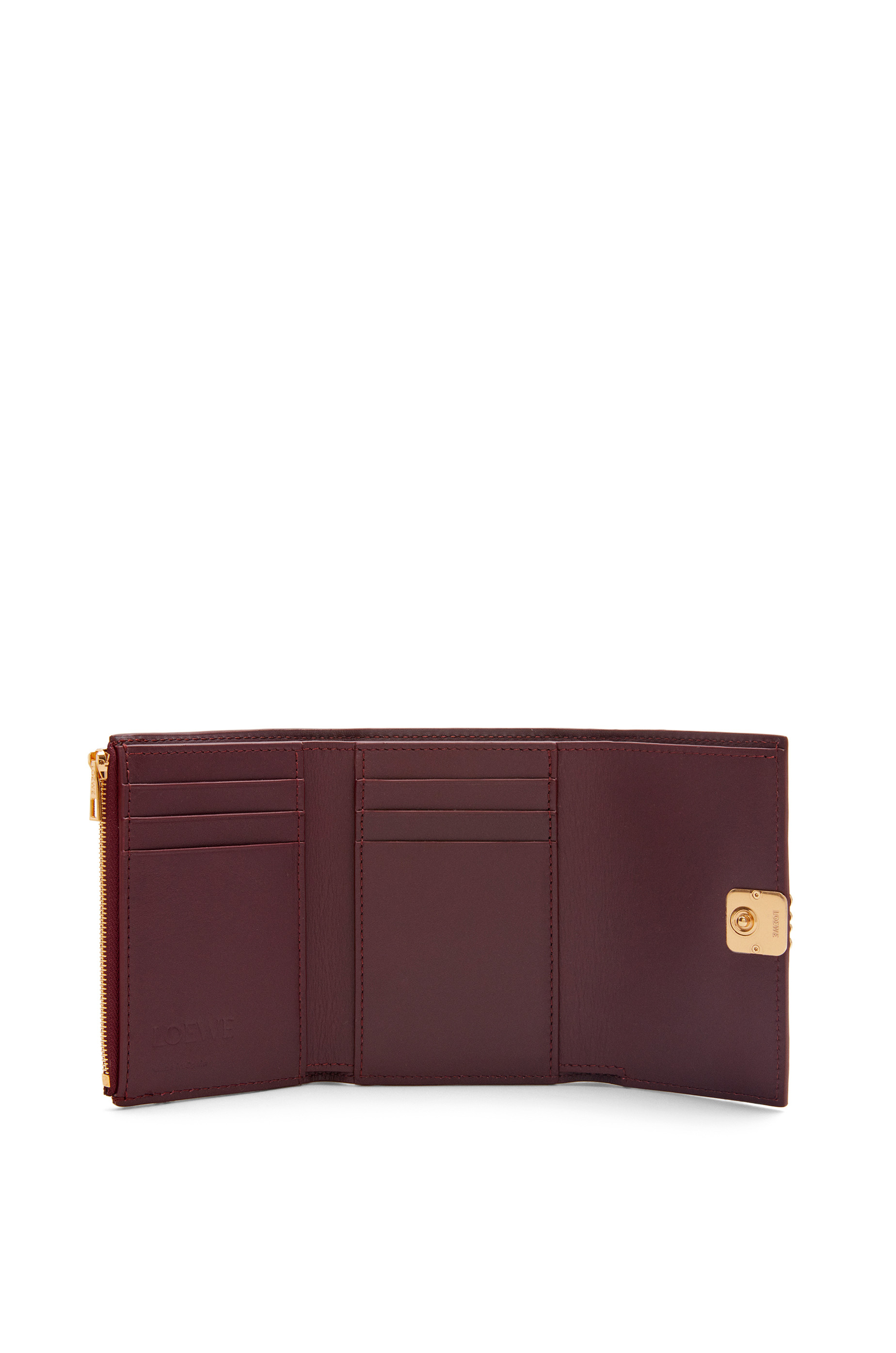 Puffer Anagram small vertical wallet in shiny nappa calfskin 2