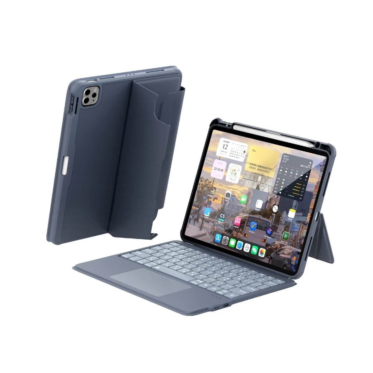 Lycander HALFTER iPad 觸控羽量藍牙鍵盤防震保護套 1