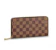2. Damier Ebène 帆布拉鍊長夾 N60046 1
