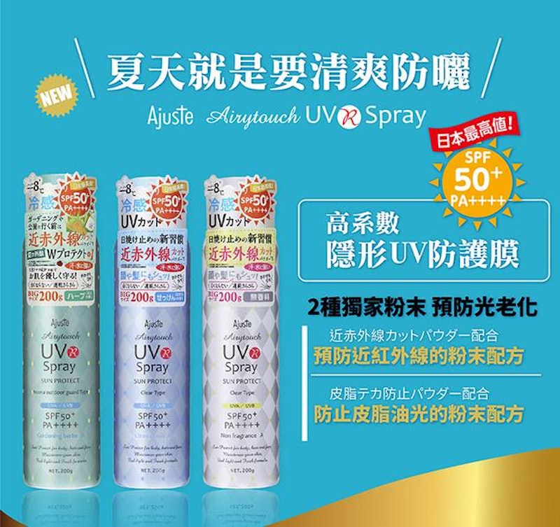 -8度C涼感高效防曬噴霧 2