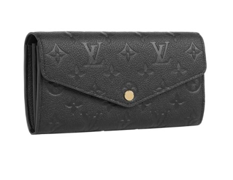 Monogram Sarah 牛皮壓紋發財長夾 1