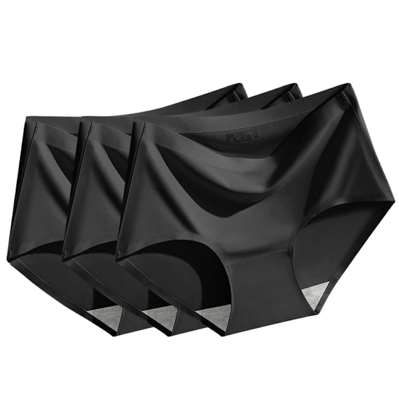 3D 俏臀冰絲中腰三角女性內褲3件組 1