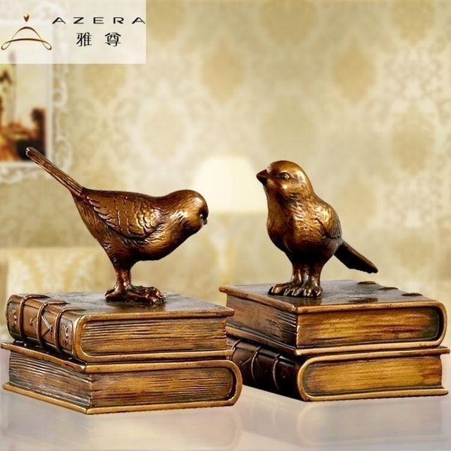 復古小鳥書擋 1