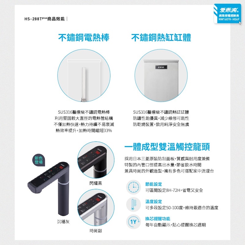 PurVive 生飲雙溫廚下淨水器 2