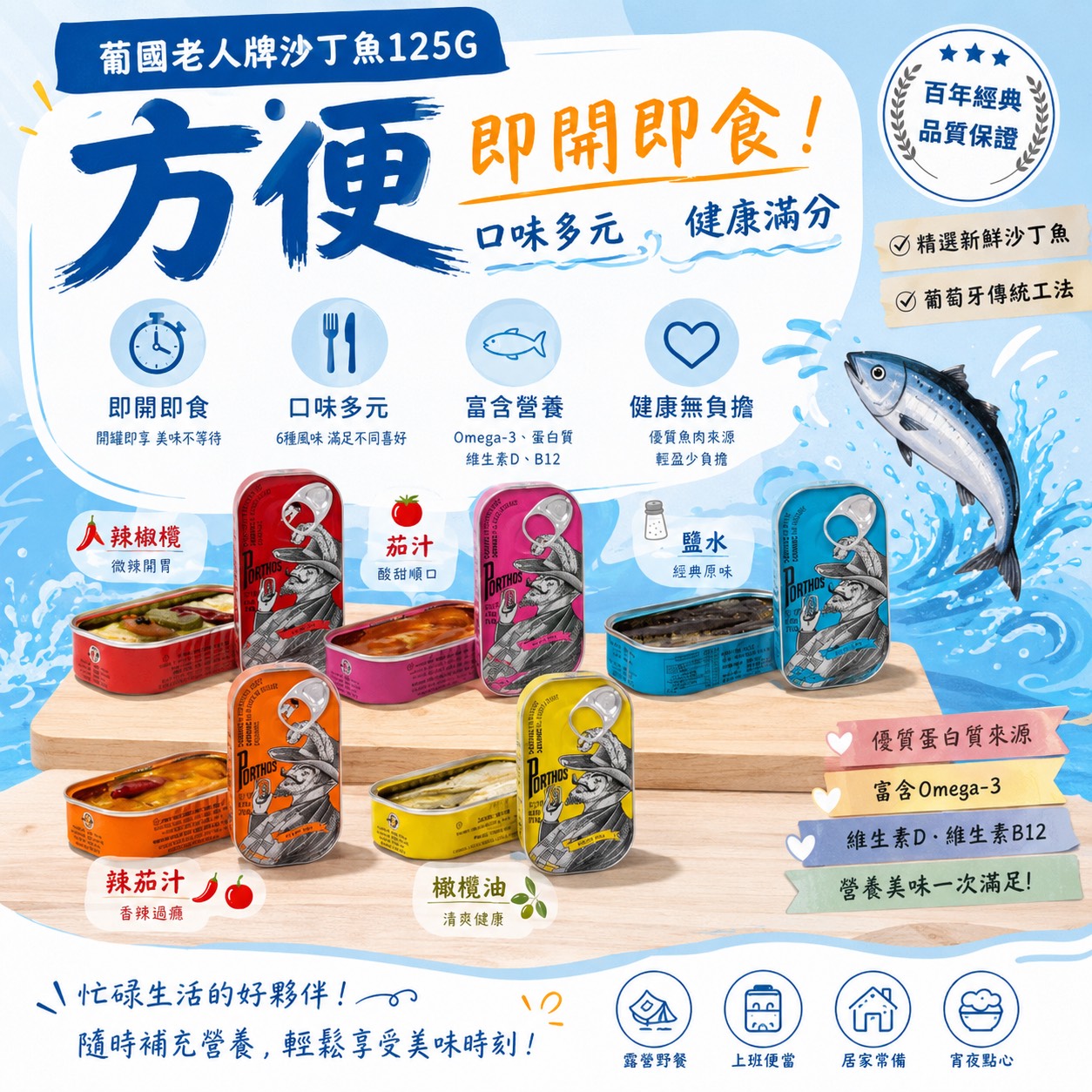 辣橄欖油沙丁魚罐頭 2