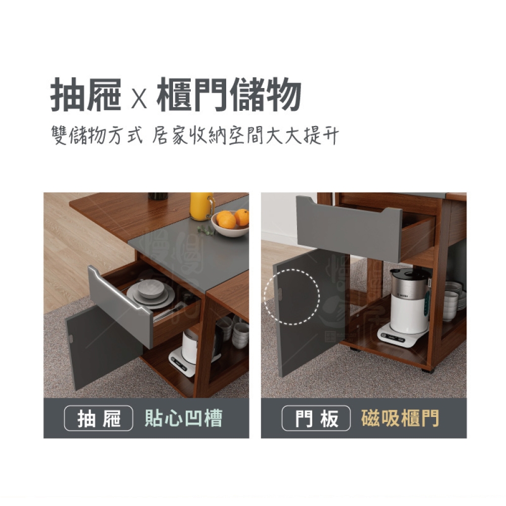多功能可移動大桌面摺疊餐桌 3