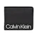 Calvin Klein 荔枝紋真皮浮雕LOGO雙折男夾 1
