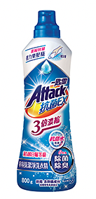 一匙靈Attack抗菌EX 3倍濃縮科技潔淨洗衣精 1