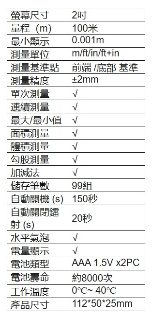 100米測距儀 2
