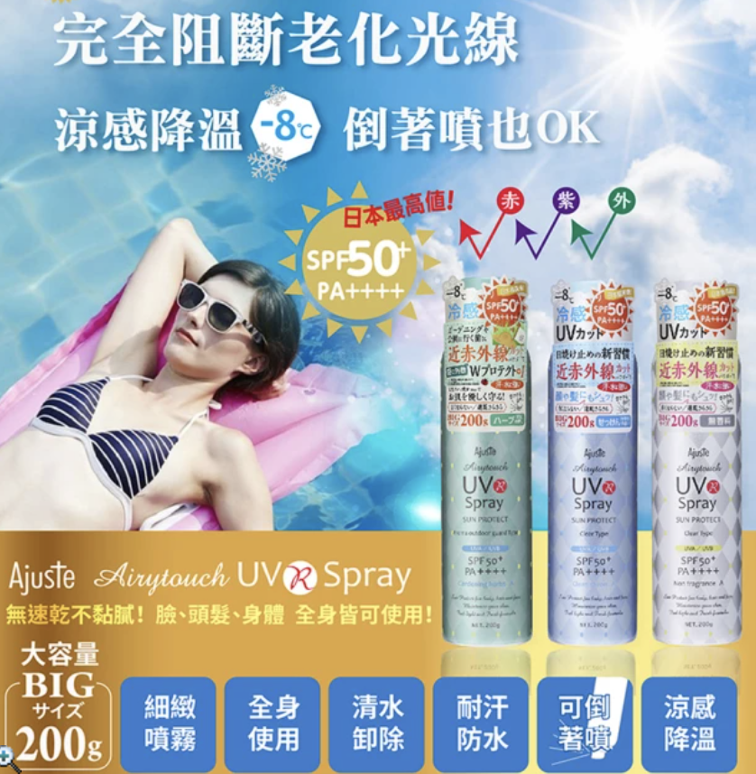 涼感高效防曬噴霧 2