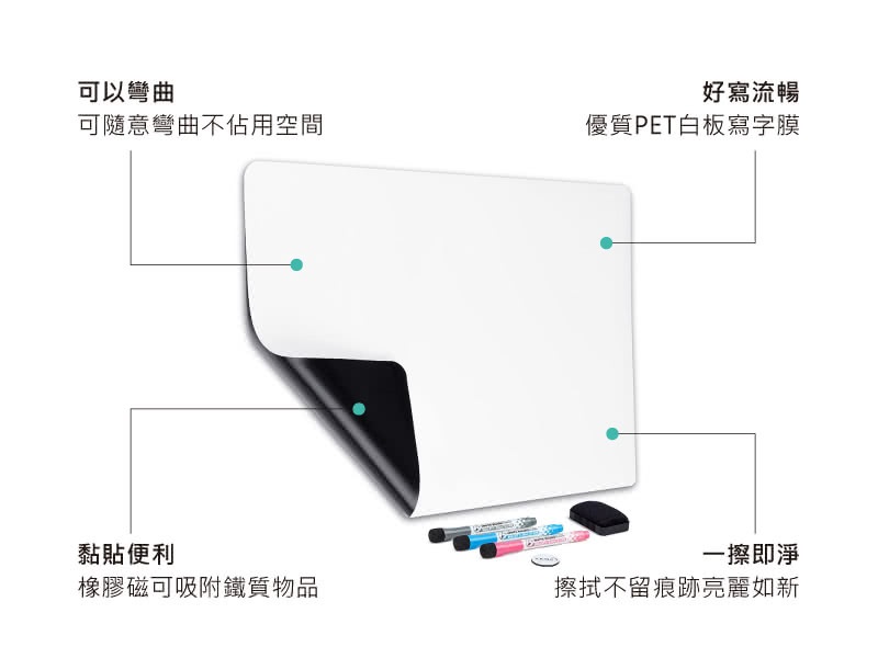 A3冰箱磁性小白板 2