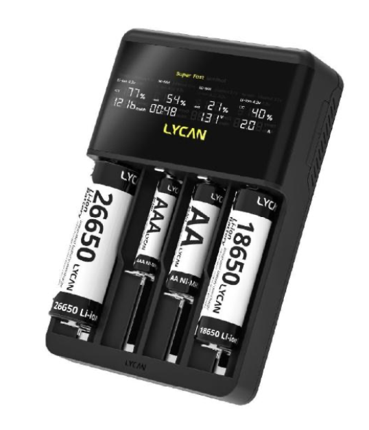 四槽疾速電池充電器 1