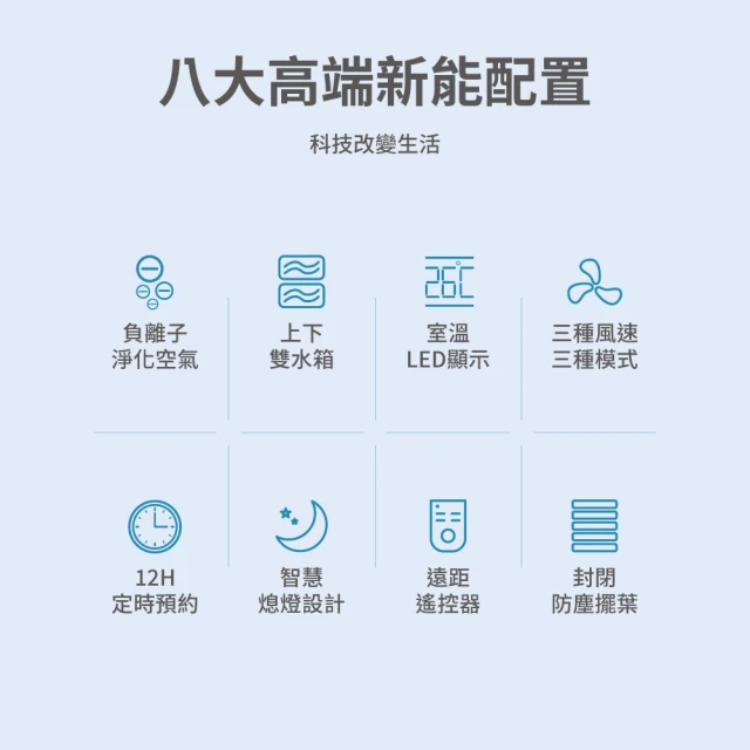 負離子遙控水冷扇 2
