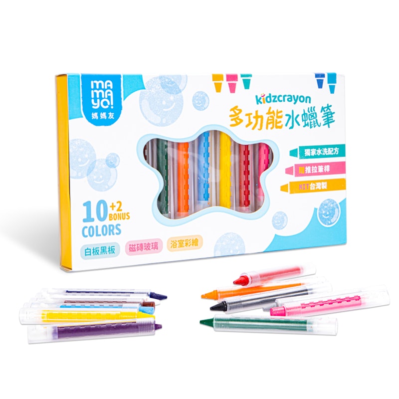 12色伸縮無毒水蠟筆 1