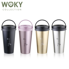 5. WOKY沃廚 不鏽鋼提提幸福咖啡隨行保溫杯
