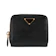 PRADA 浮雕Logoㄇ型對開拉鍊零錢袋短夾 1