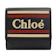 Chloe蔻依 品牌英文LOGO條紋小牛皮發財長夾 1