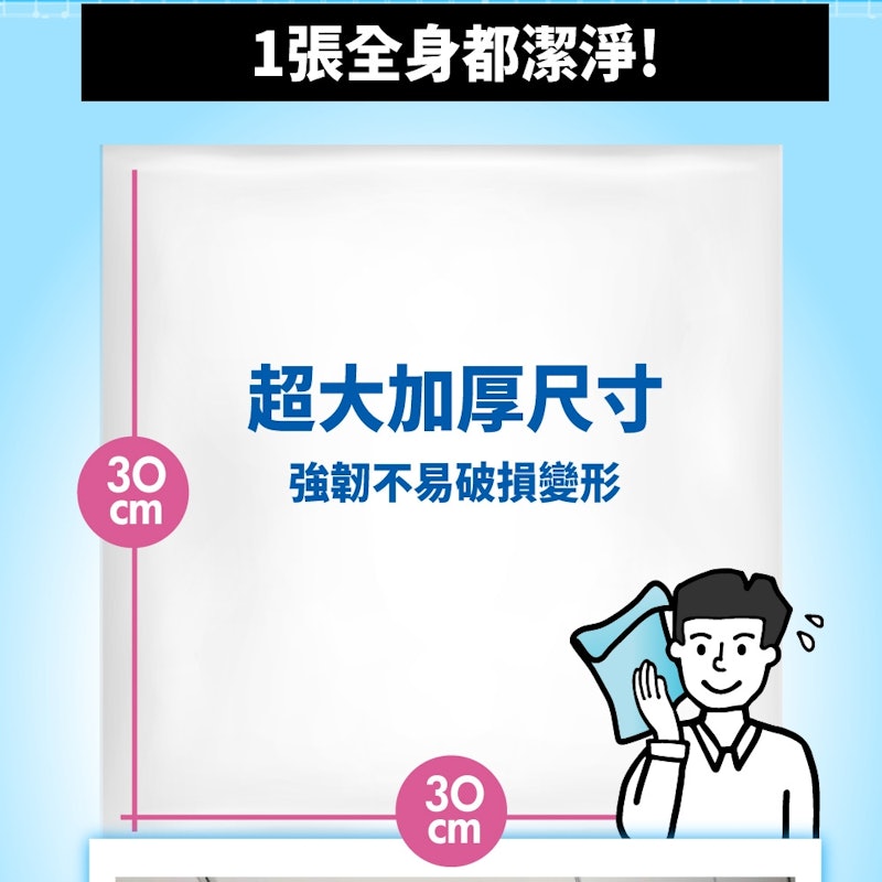 超涼感特大擦汗濕紙巾 3