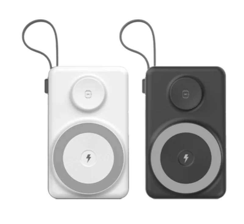 多功能自帶線磁吸行動電源 1