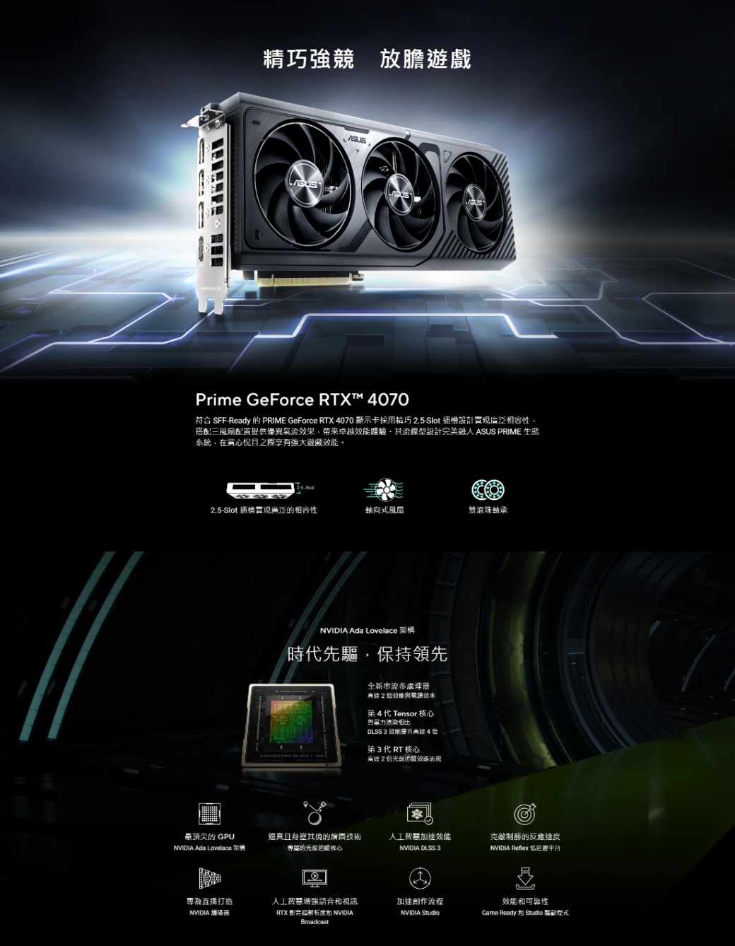 PRIME GeForce RTX 4070 12GB OC 3