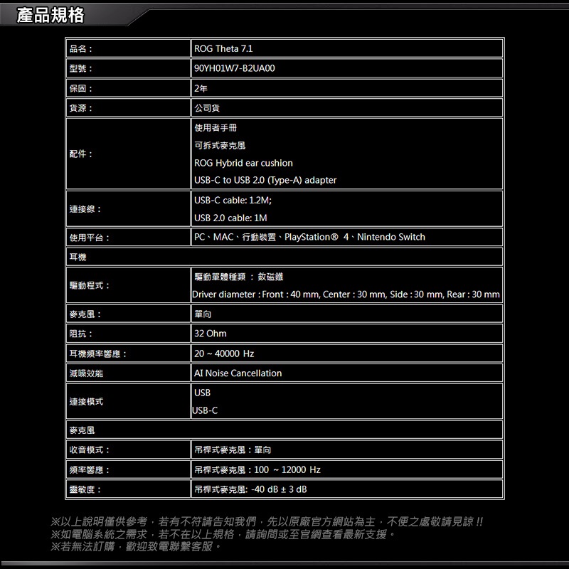 Theta 7.1 AI 電競耳機 3
