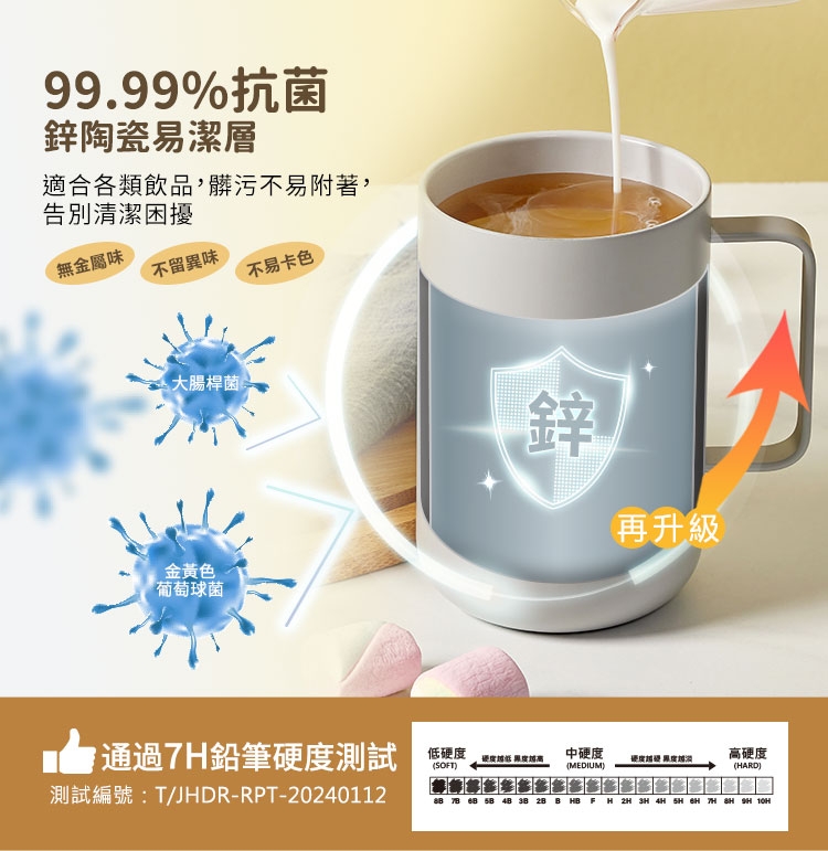 鋅陶瓷不鏽鋼保冰保溫辦公杯 3