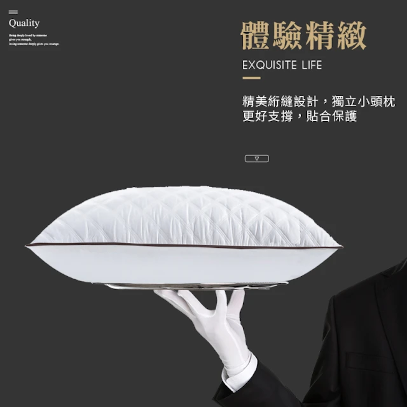 菱格紋絲絨枕 3