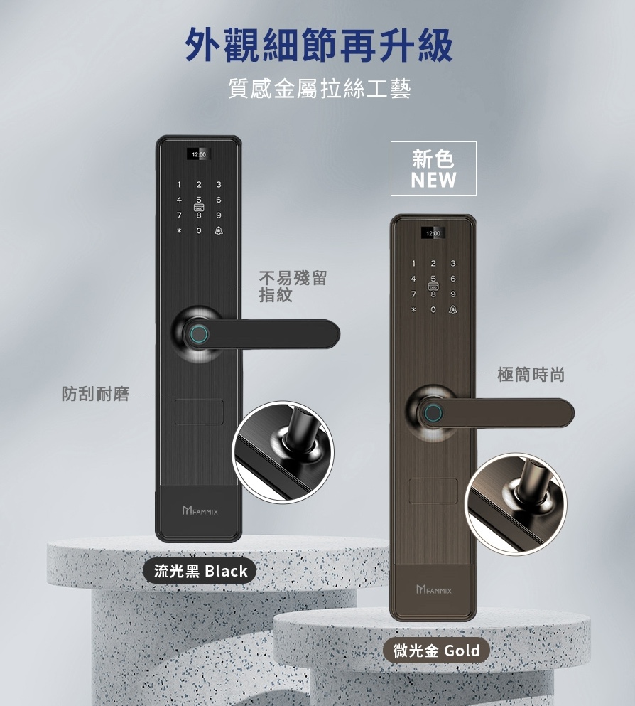 6合1把手式電子鎖 2