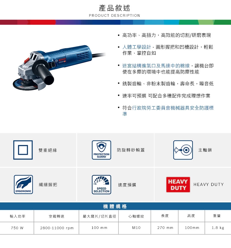 可調速手持式平面砂輪機 3