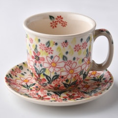 春日花宴咖啡杯盤組