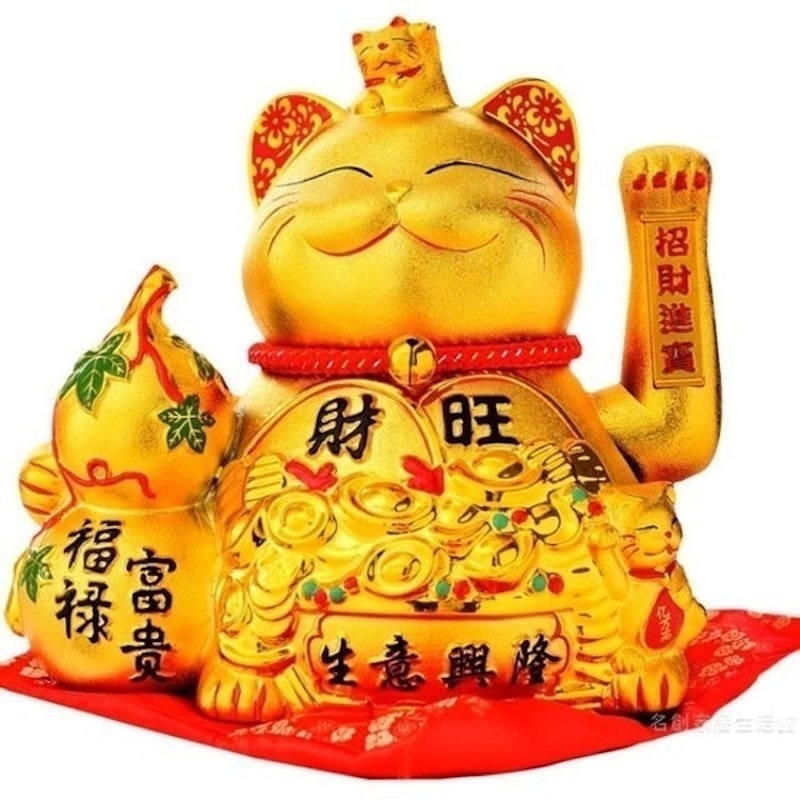 金色電動存錢筒招財貓 1