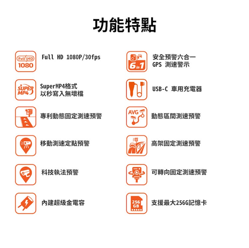 MiVue 6合1金電容機車行車紀錄器 2