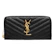 YSL 經典金字 LOGO 山形紋拉鍊長夾 1