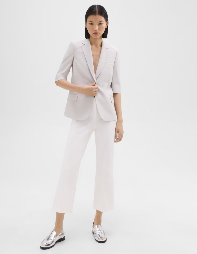 Short-Sleeve Blazer in Good Wool 3