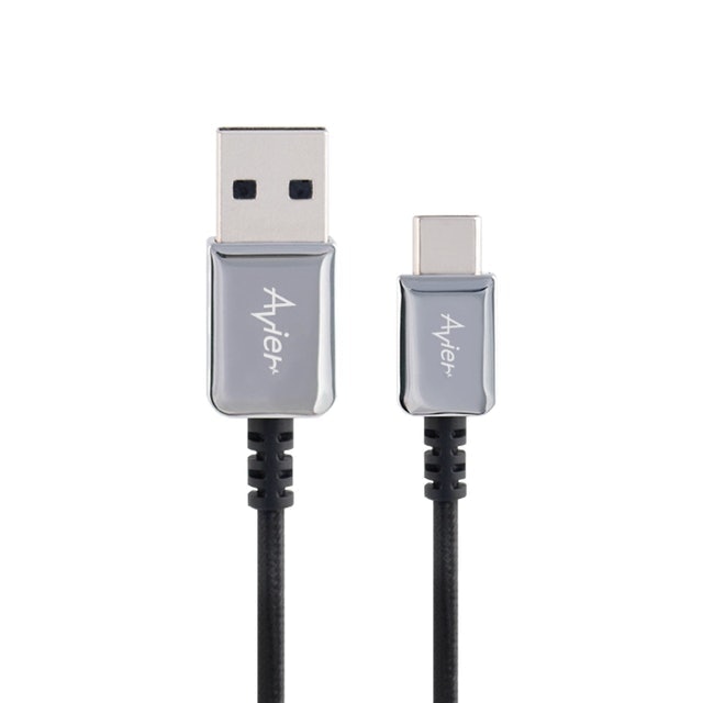 CLASSIC USB C to A 金屬編織高速充電傳輸線 1