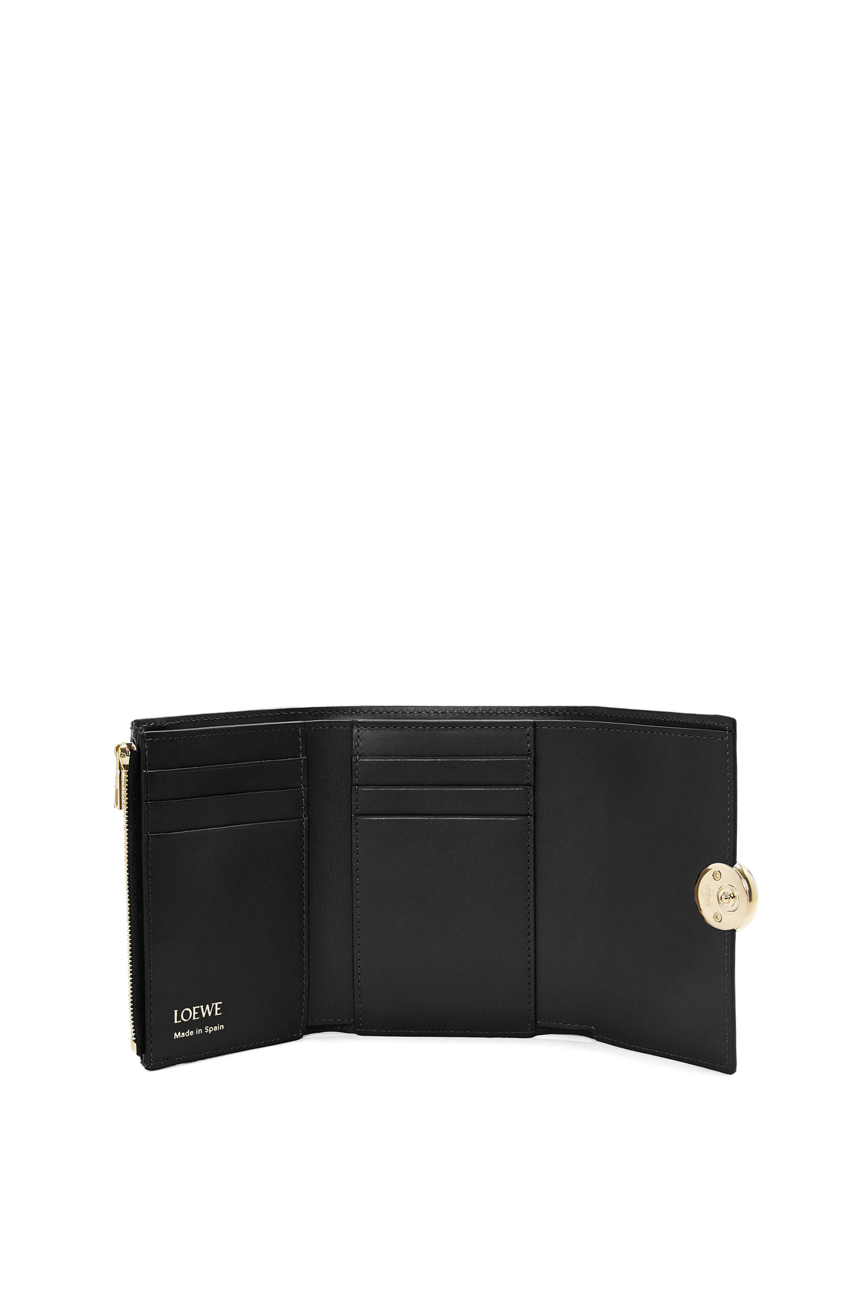 Pebble small vertical wallet in shiny nappa calfskin 2