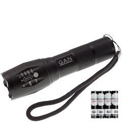 CREE XM-L2 LED 伸縮調光強光手電筒
