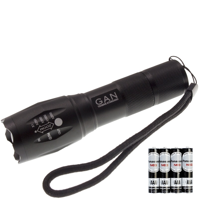 CREE XM-L2 LED 伸縮調光強光手電筒 1