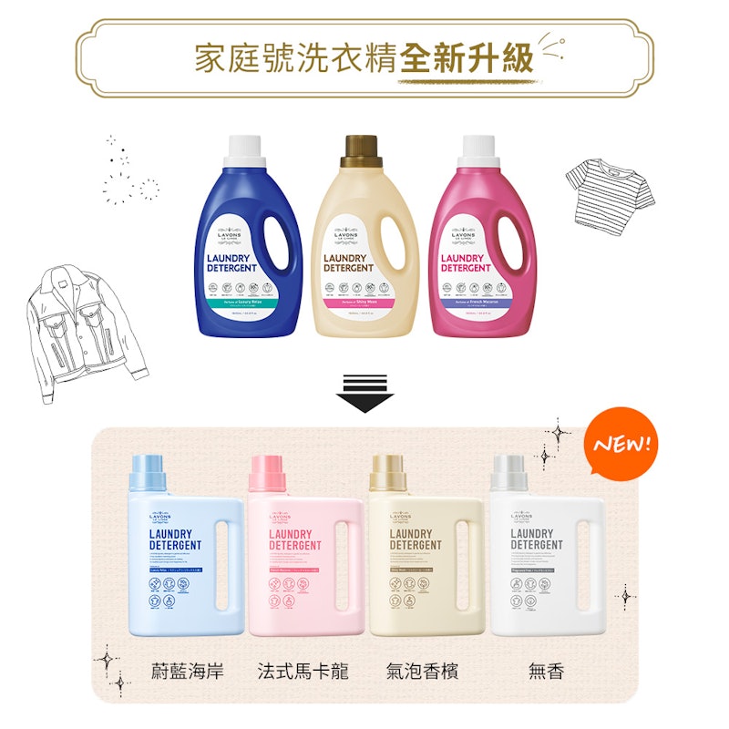 除菌去漬洗衣精 2
