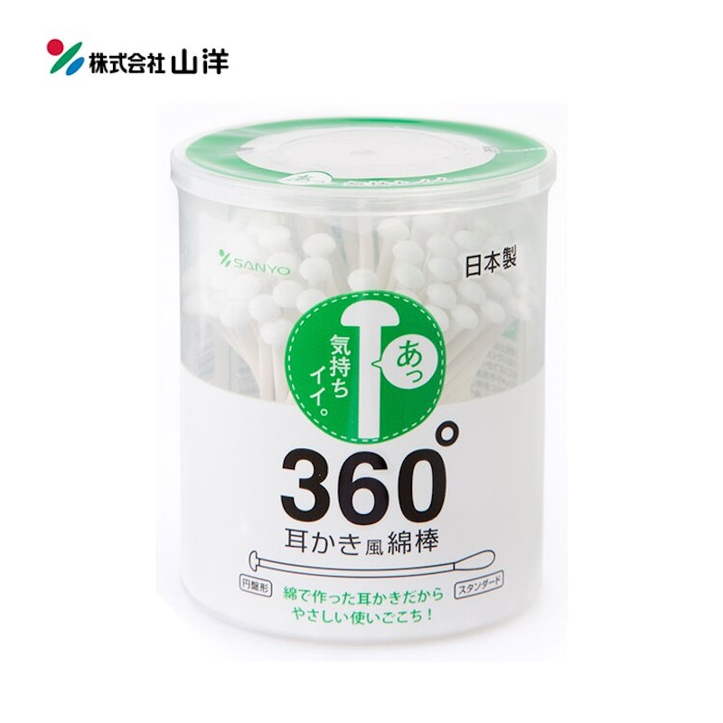 1. SANYO 360度耳扒紙軸棉花棒/100支 1