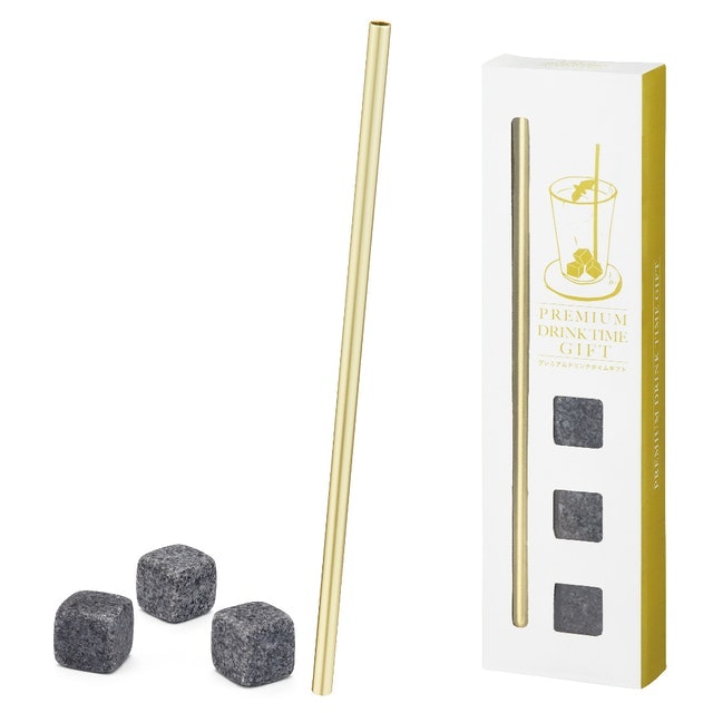 天然石環保冰塊吸管組 1