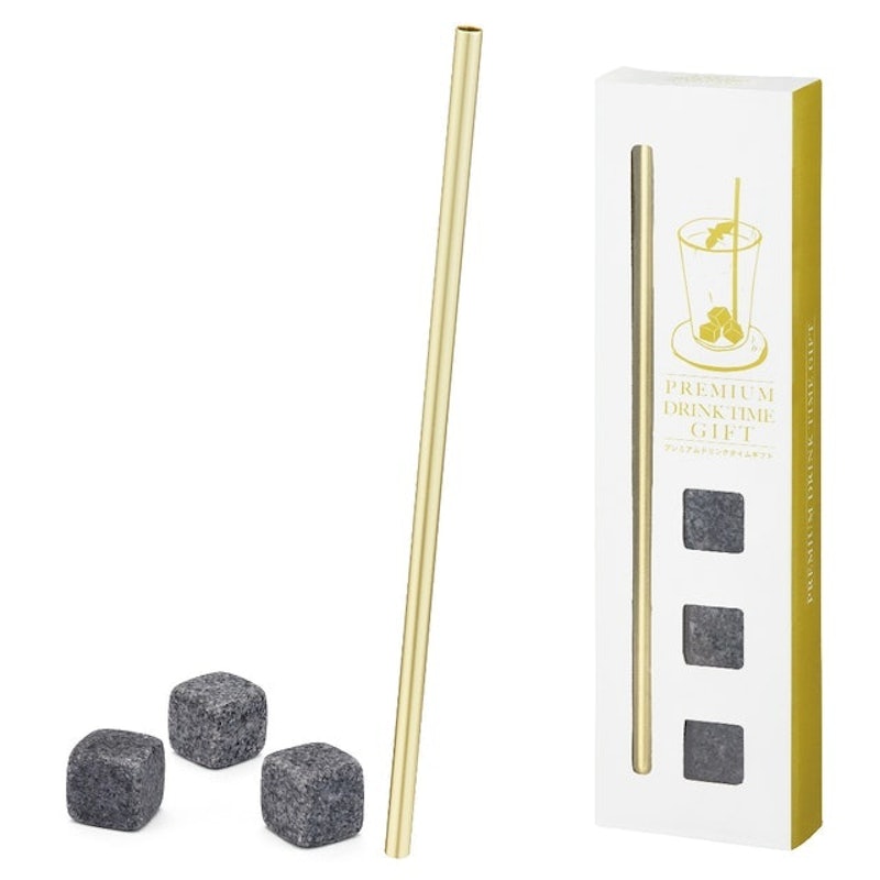 天然石環保冰塊吸管組 1