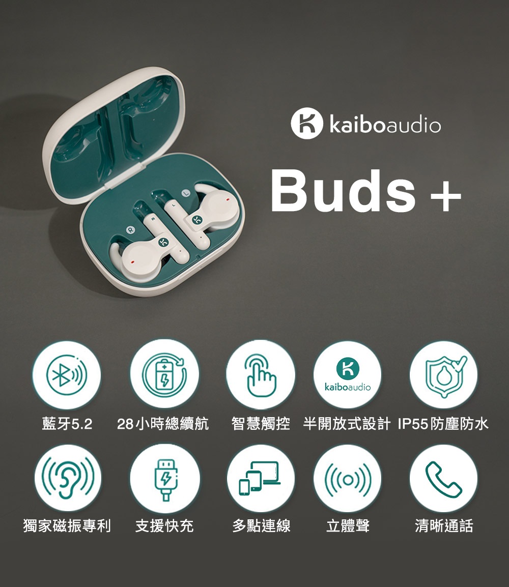 Kaibo Buds Plus 骨傳導真無線藍牙耳機 3