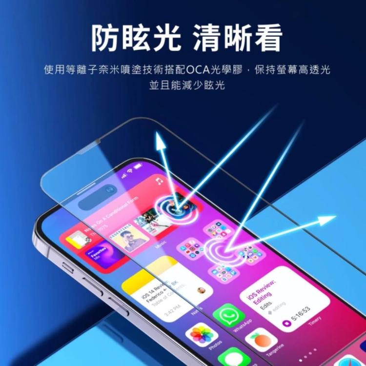 抗藍光鋼化玻璃保護貼 3