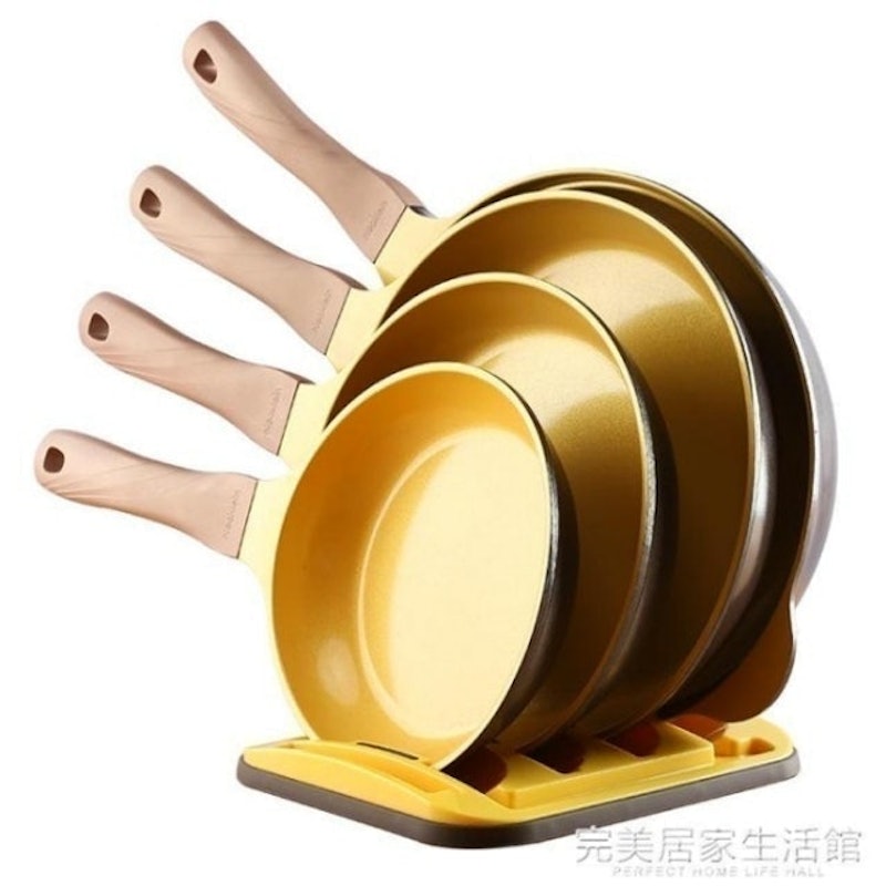 多功能創意防滑收納放鍋架 1