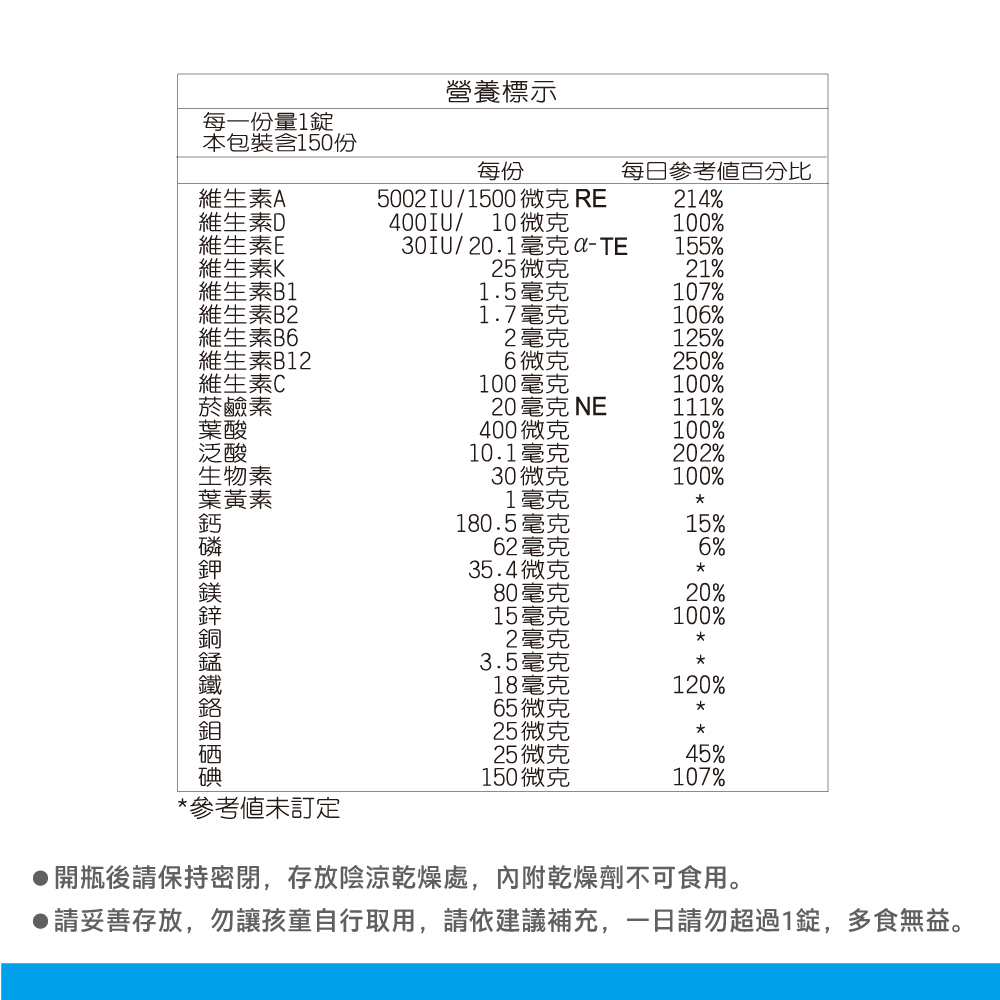 綜合維他命 3