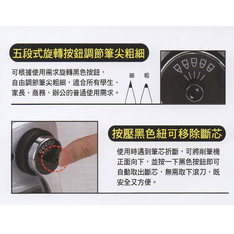 可調式金屬削鉛筆機 2